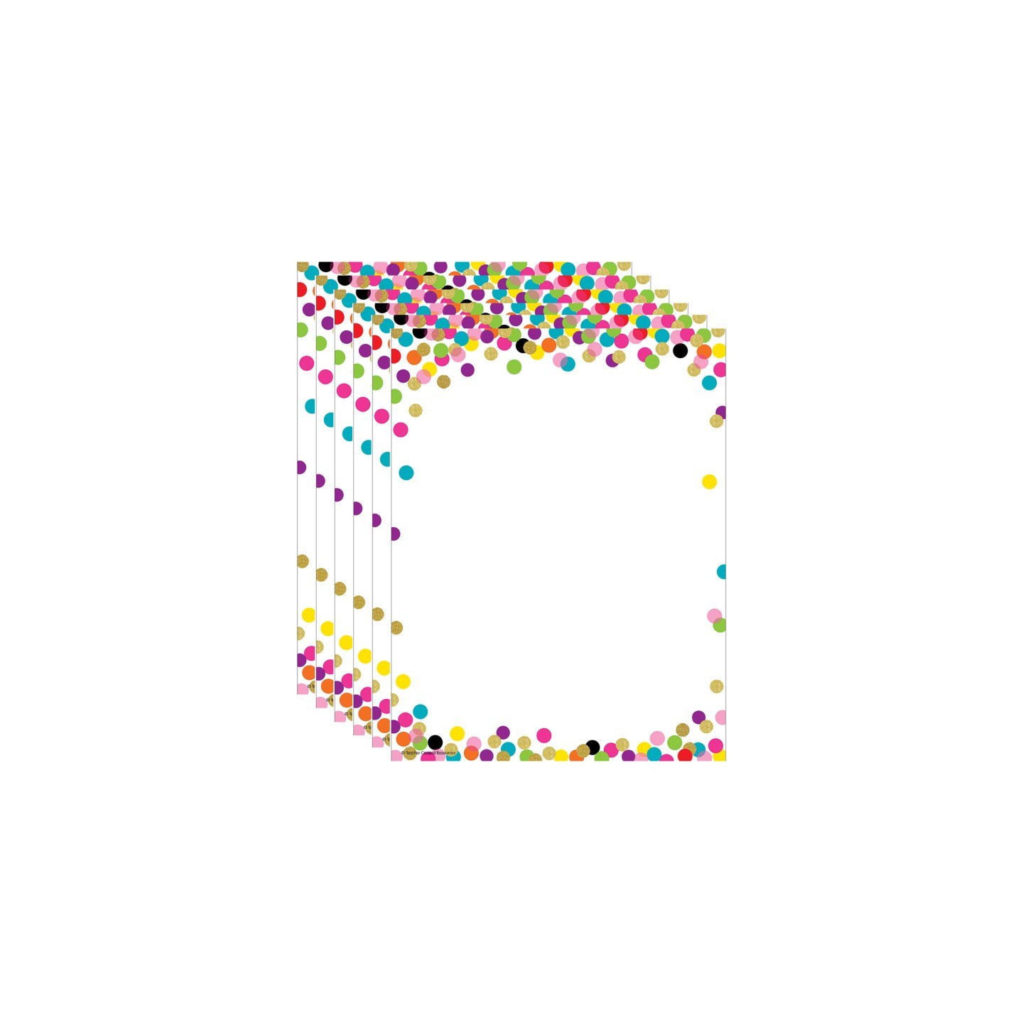 Teacher Created Resources® Confetti Computer Paper, 8.5" x 11", 50 Sheets Per Pack, 6 Packs