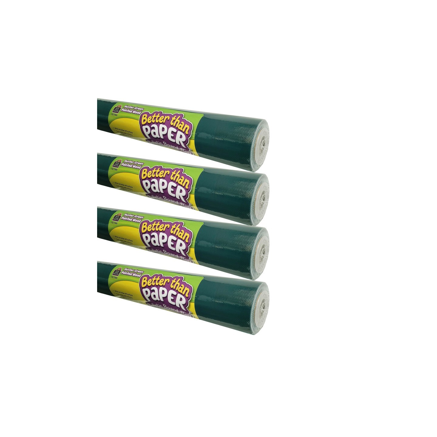 Teacher Created Resources® Better Than Paper® Bulletin Board Roll, 4' x 12', Hunter Green, 4 Rolls