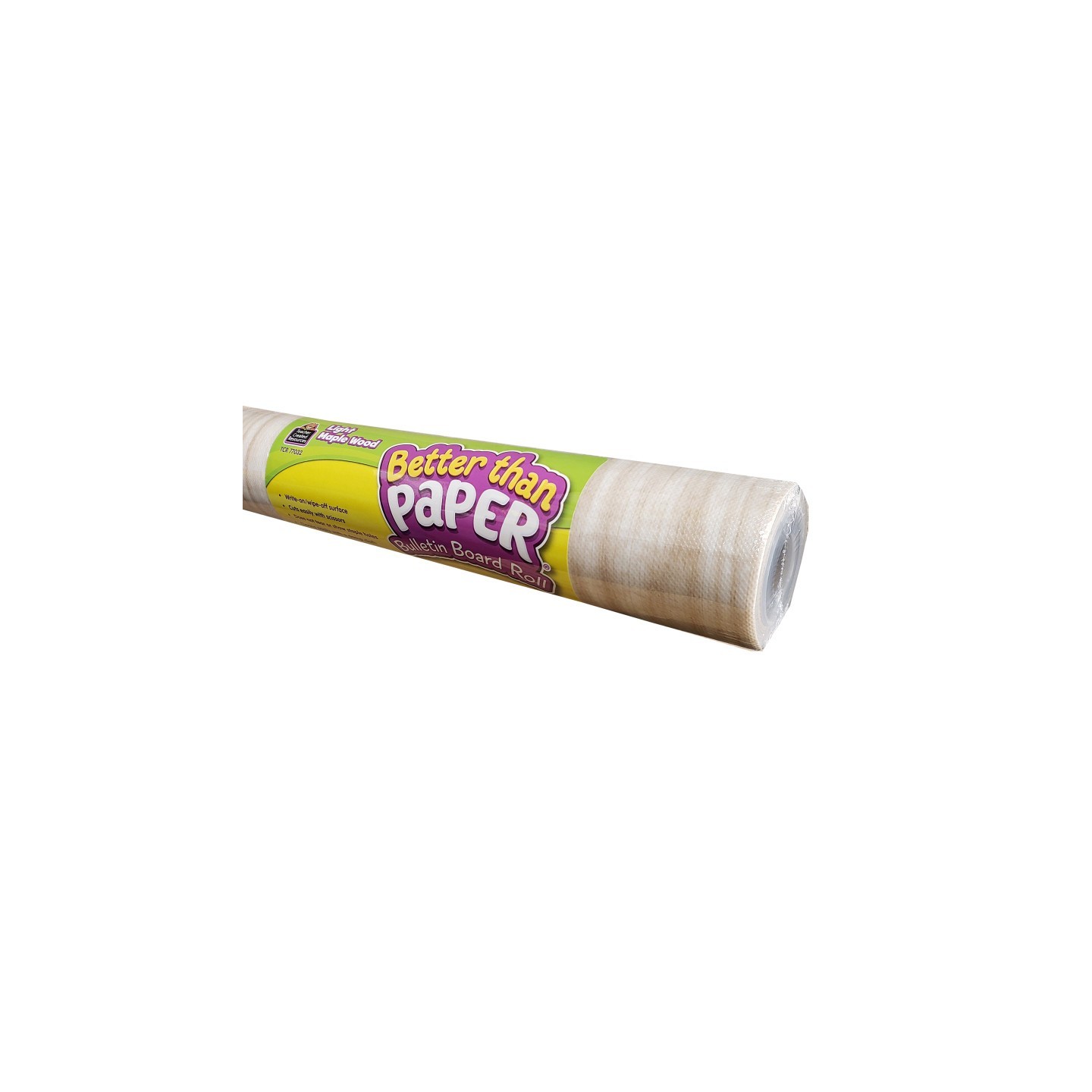 Teacher Created Resources® Better Than Paper® Bulletin Board Roll, 4' x 12', Light Maple Wood Design, Pack of 4