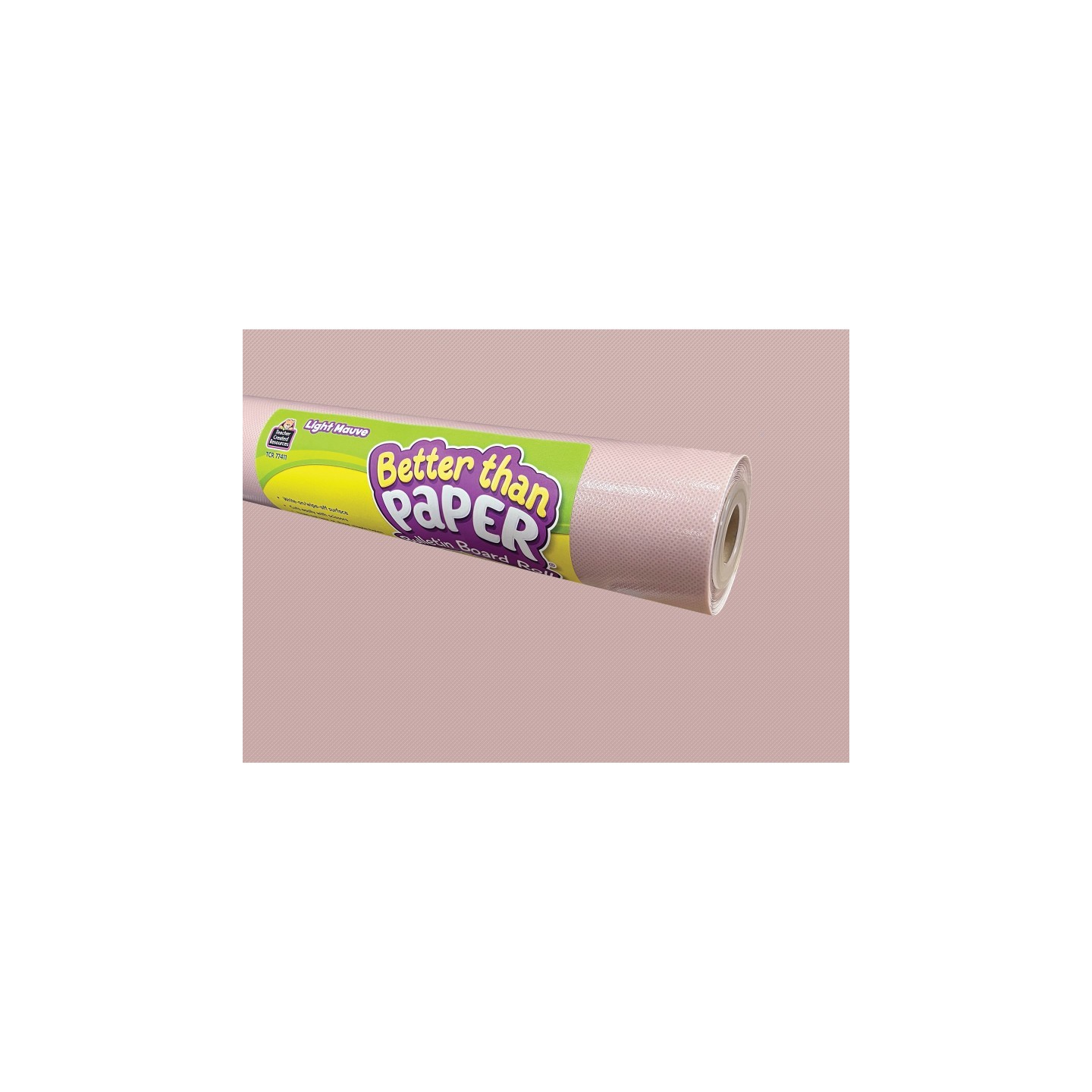 Teacher Created Resources® Light Mauve Better Than Paper Bulletin Board Roll, 4' x 12', Pack of 4