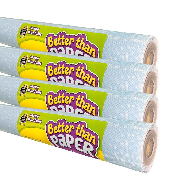 Teacher Created Resources® Better Than Paper Bulletin Board Roll, Moving Mountains, 4-Pack