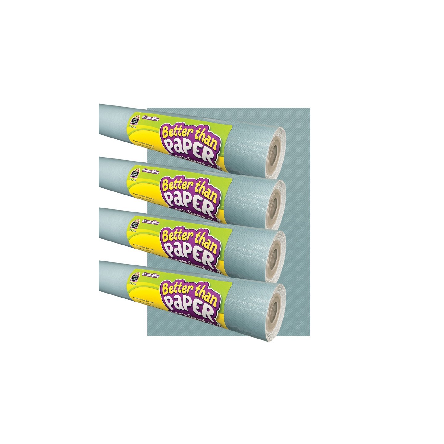 Teacher Created Resources® Better Than Paper® Bulletin Board Roll, 4' x 12', Stone Blue, 4 Rolls