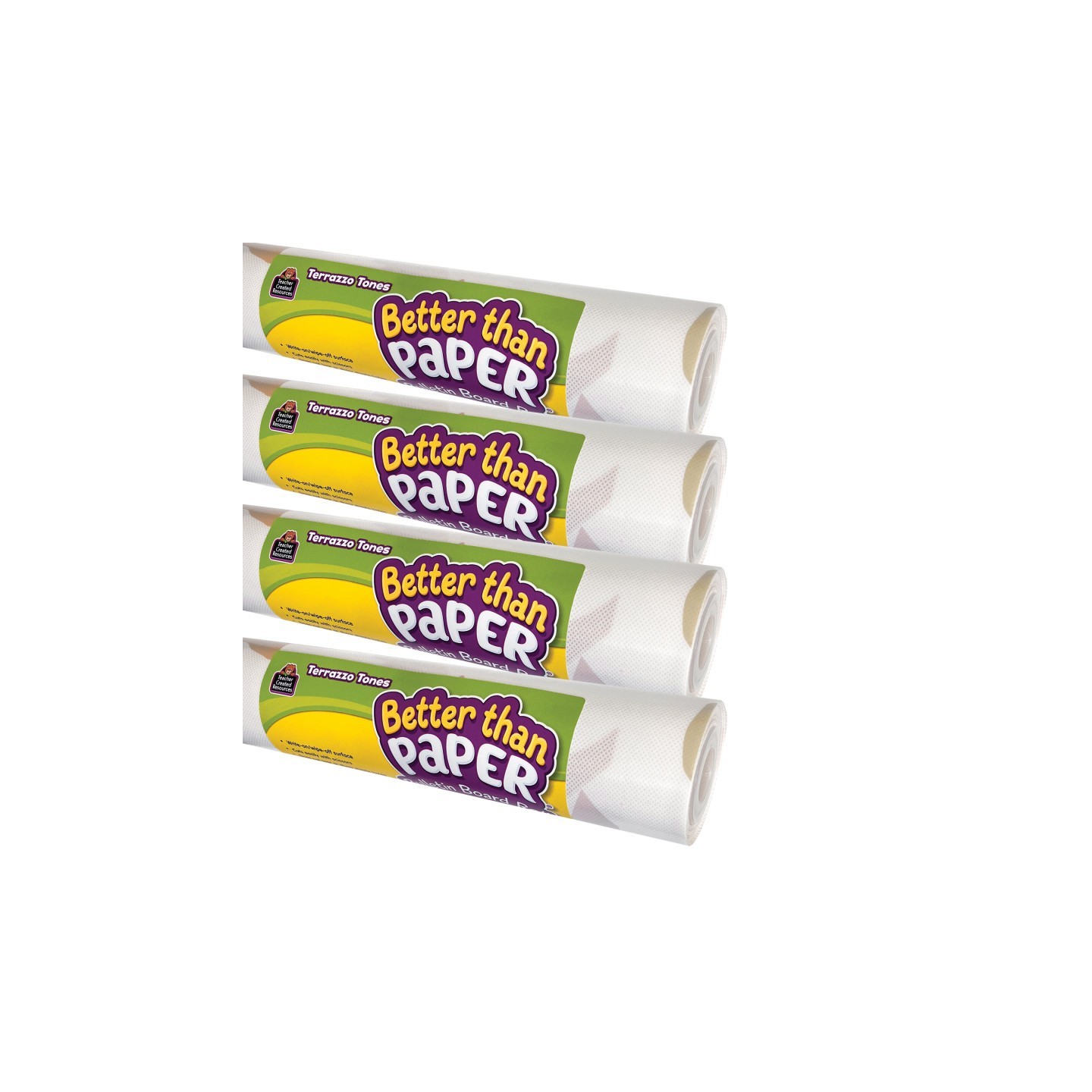 Teacher Created Resources® Better Than Paper® Bulletin Board Roll, Terrazzo Tones, 4- Pack