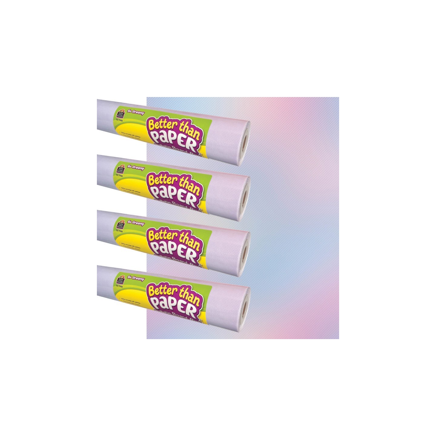 Teacher Created Resources® Better Than Paper® Bulletin Board Roll, 4' x 12', So Dreamy, 4-Pack