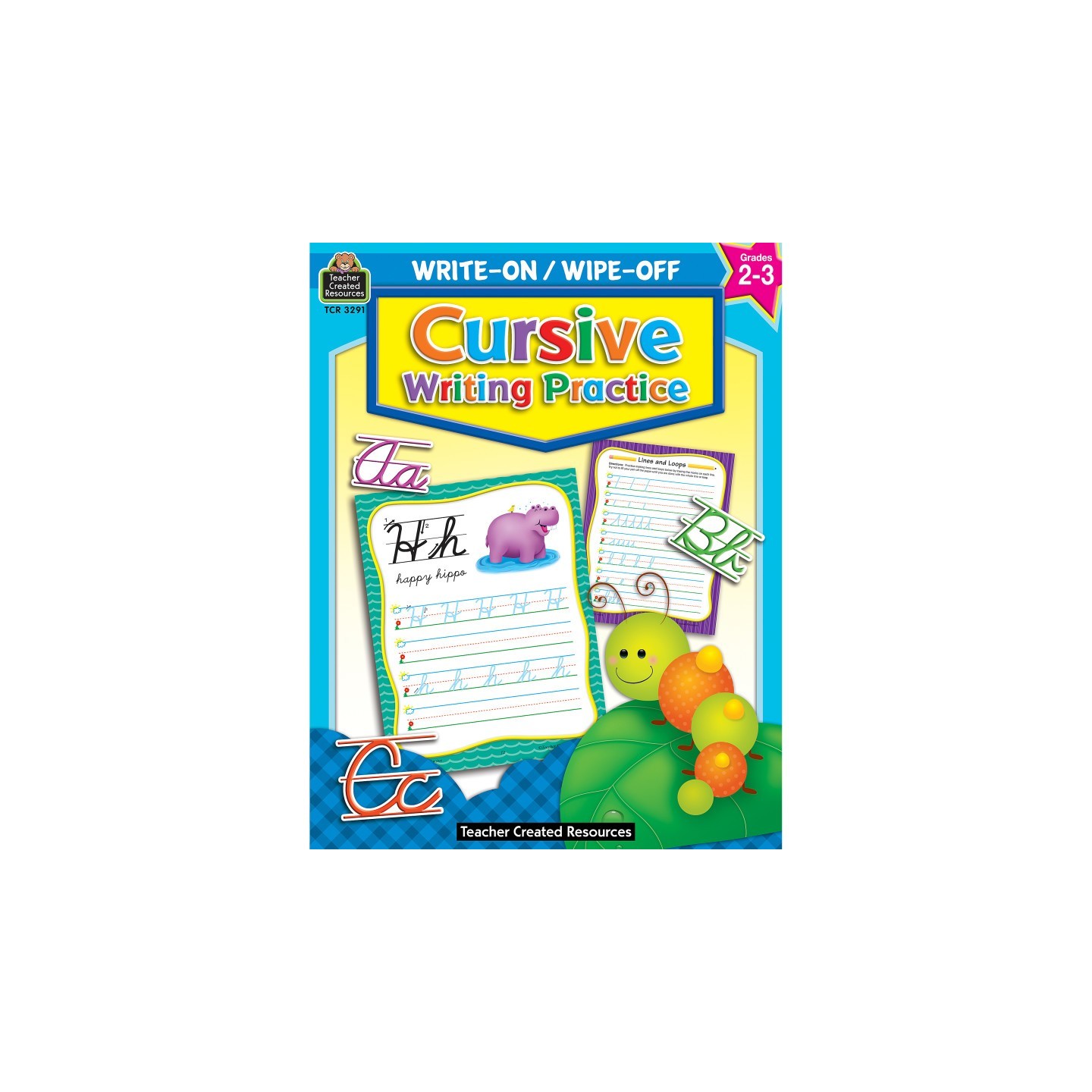 Teacher Created Resources® Cursive Writing Practice Write-On Wipe-Off Book, Grade 2-3