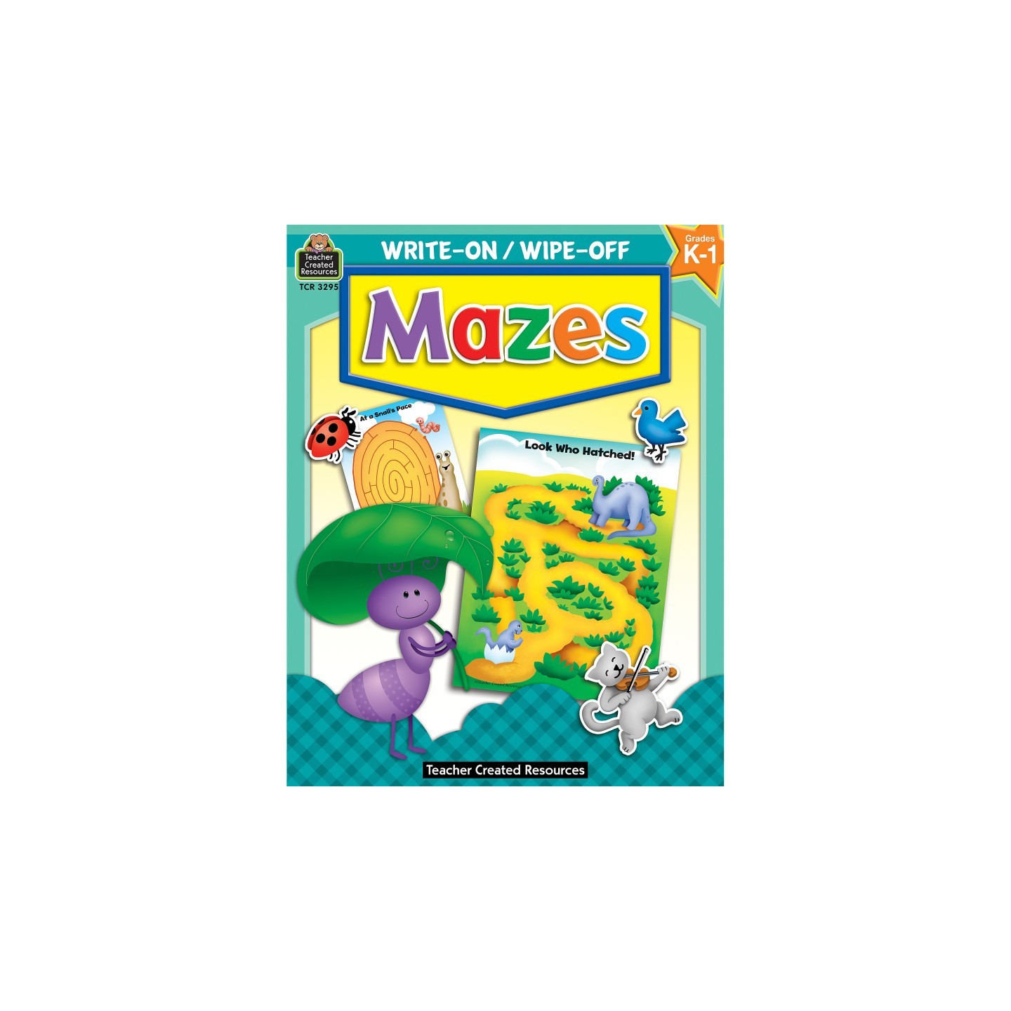 Teacher Created Resources® Mazes Write-On Wipe-Off Book, Grade K-1