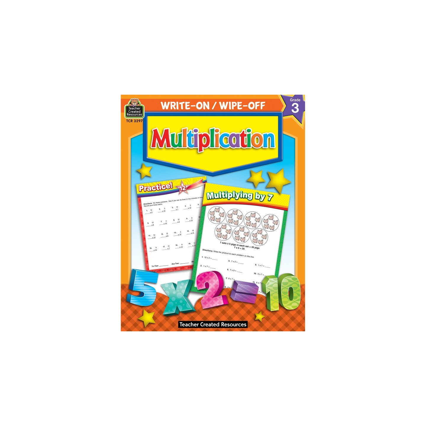 Teacher Created Resources® Multiplication Write-On Wipe-Off Book, Grade 3