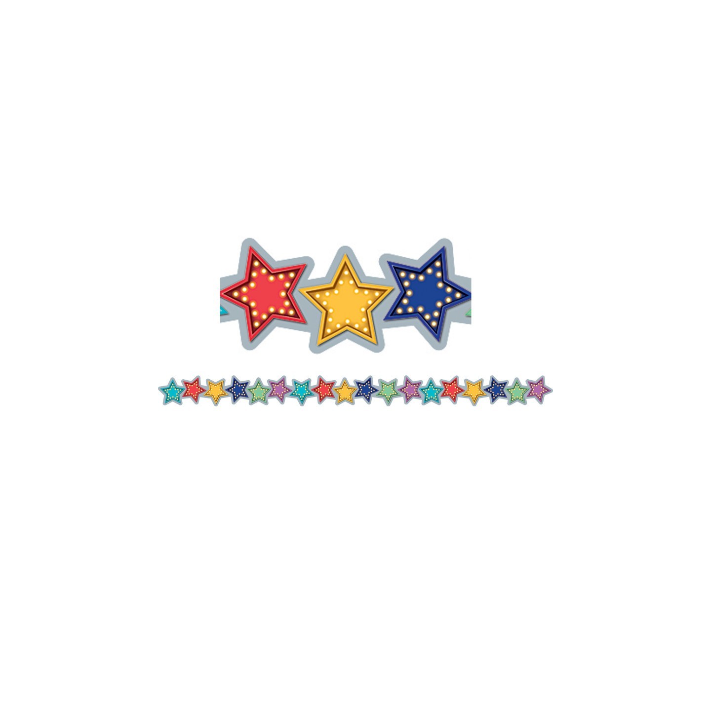 Teacher Created Resources® Marquee Stars Die-Cut Border Trim, 35 Feet