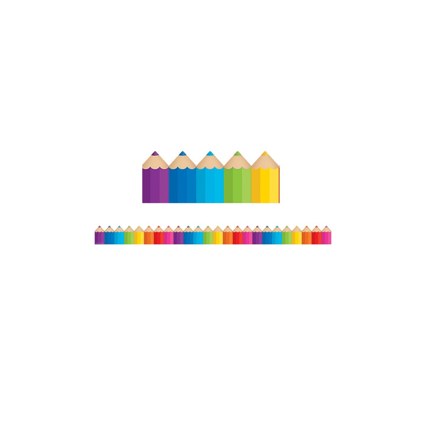 Teacher Created Resources® Colored Pencils Die-Cut Border Trim, 35 Feet