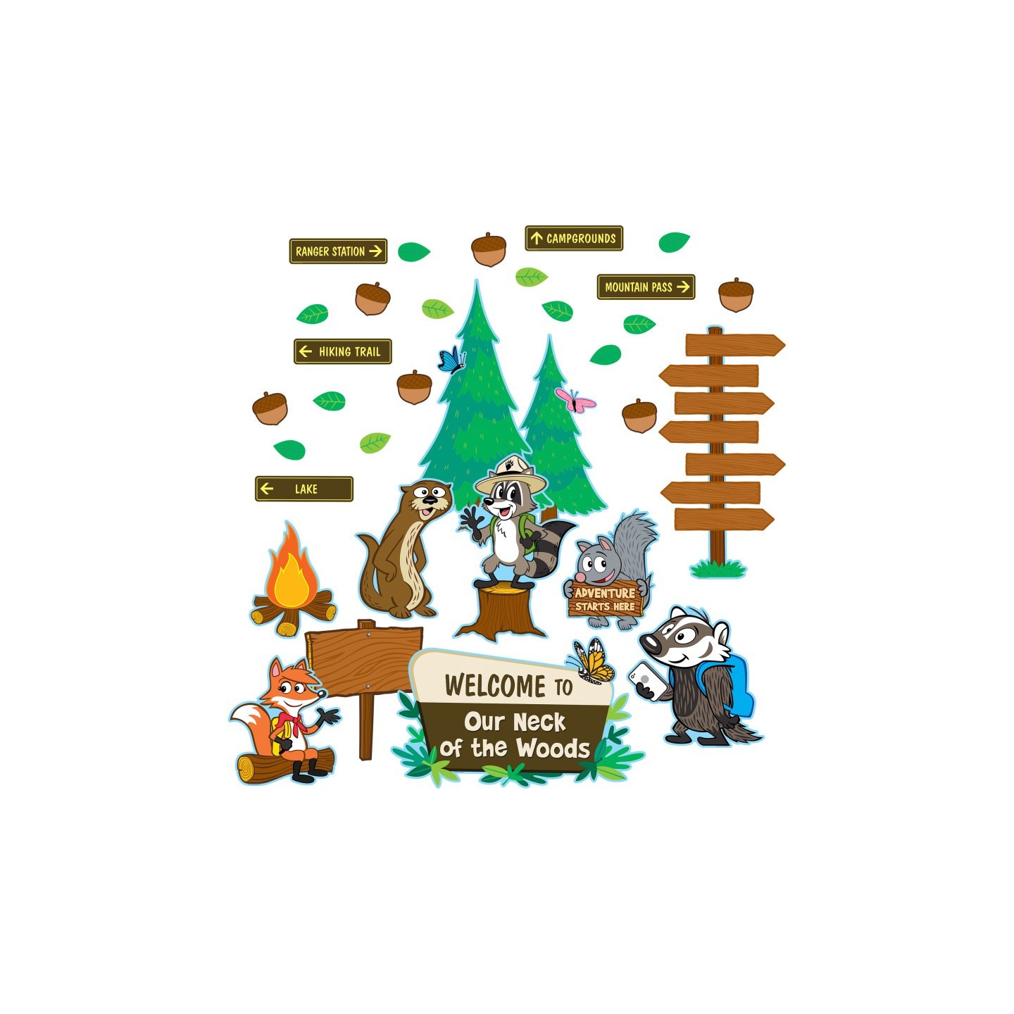 Teacher Created Resources® Ranger Rick® Welcome to Our Neck of the Woods Bulletin Board