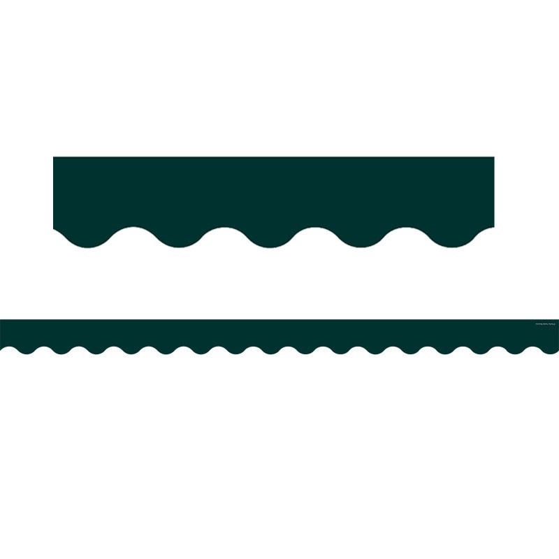 Teacher Created Resources® Hunter Green Scalloped Border Trim, 35 Feet