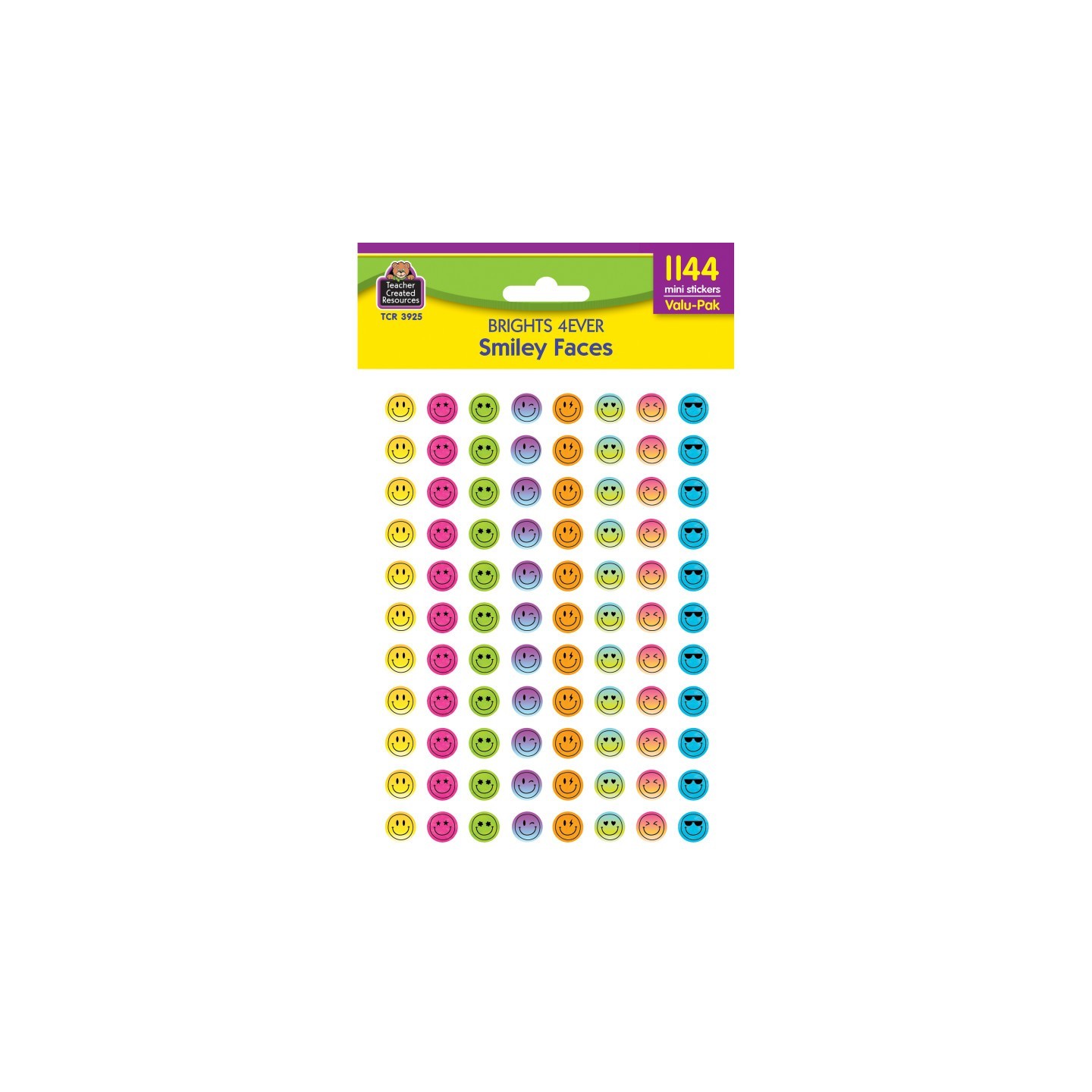 Teacher Created Resources® Brights 4Ever Smiley Faces Mini Stickers Valu-Pack