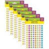 Teacher Created Resources® Brights 4Ever Smiley Faces Mini Stickers Valu-Pack, 1144 Per Pack, 6 Packs
