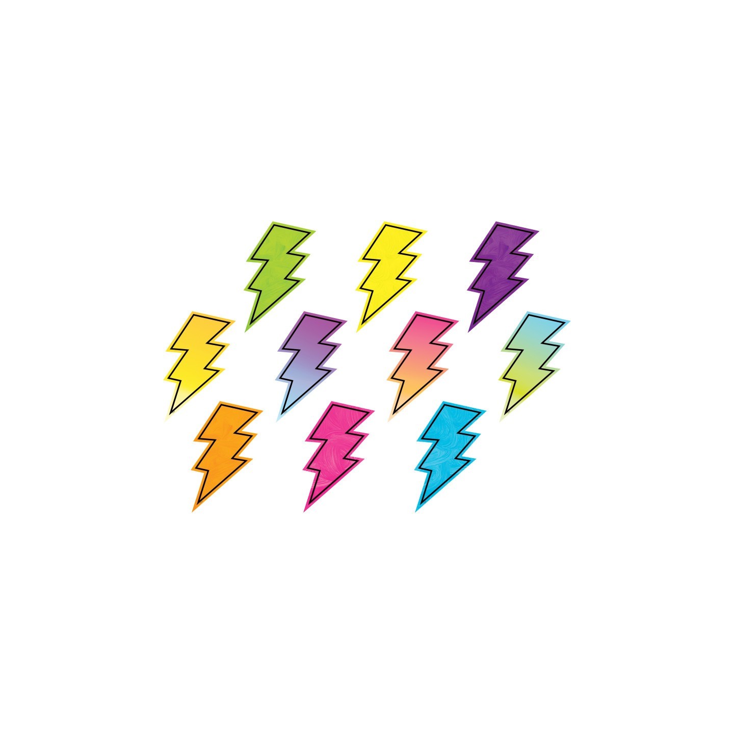 Teacher Created Resources® Brights 4Ever Lightning Bolts Accents, 30 Per Pack, 3 Packs