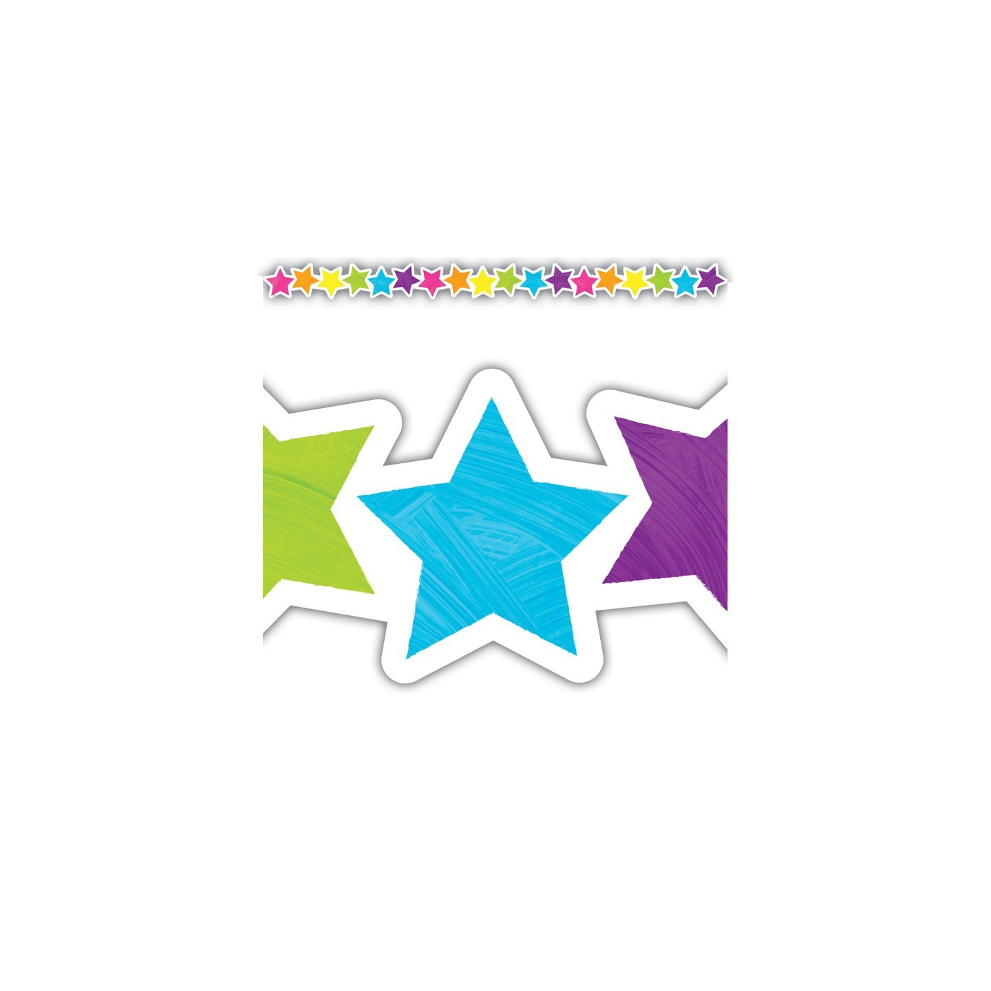 Teacher Created Resources® Brights 4Ever Stars Die-Cut Border Trim, 35 Feet