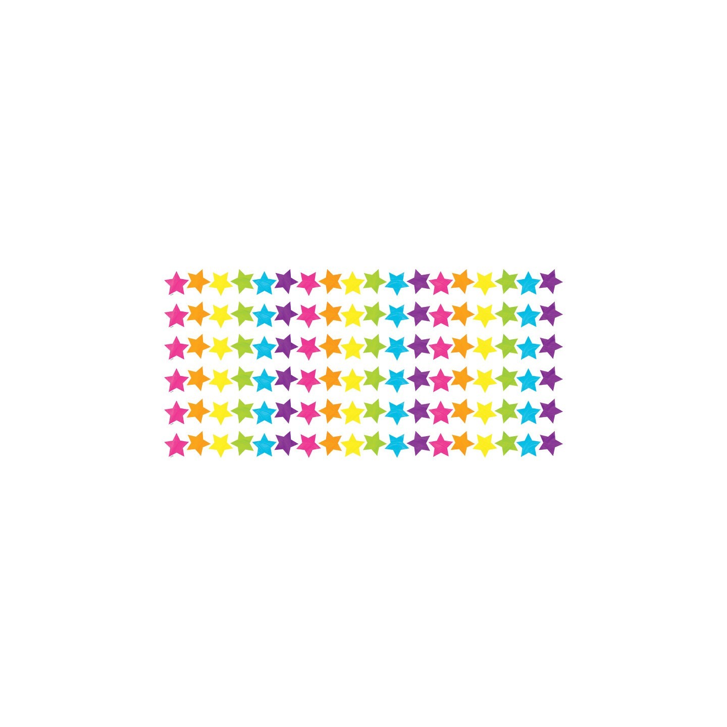 Teacher Created Resources® Brights 4Ever Stars Die-Cut Border Trim, 35 Feet Per Pack, 6 Packs