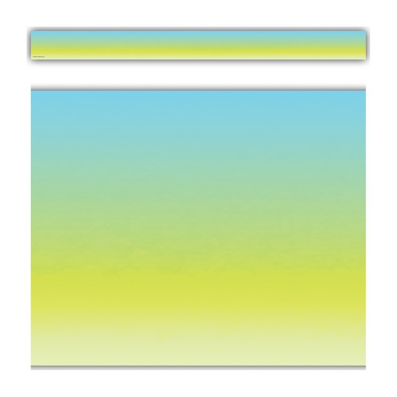 Teacher Created Resources® Aqua and Lime Color Wash Straight Border Trim, 35 Feet