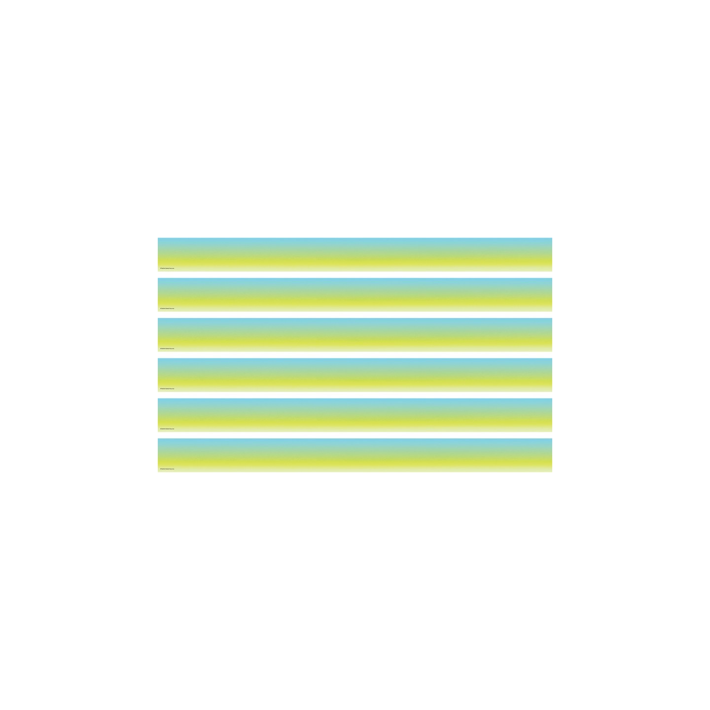 Teacher Created Resources® Aqua and Lime Color Wash Straight Border Trim, 35 Feet Per Pack, 6 Packs