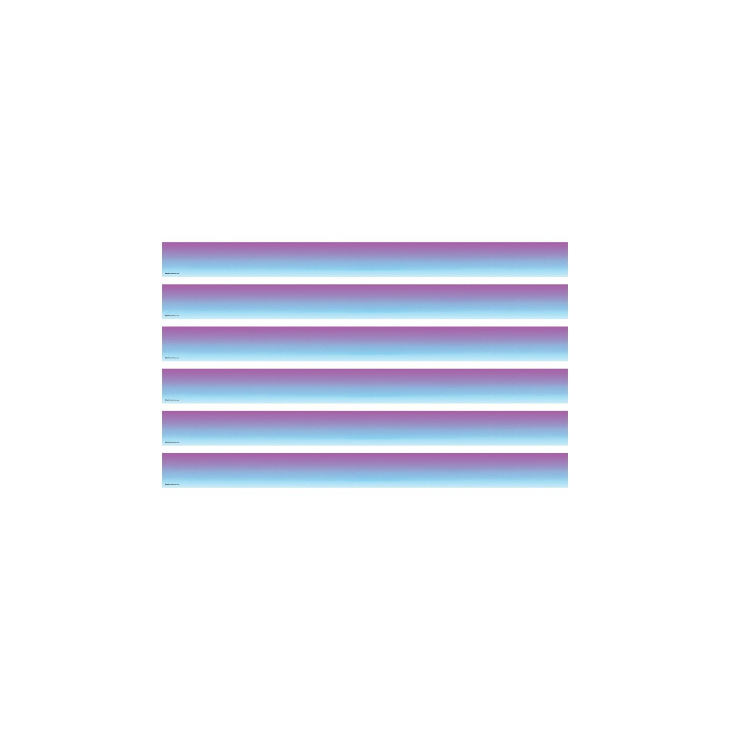 Teacher Created Resources® Purple and Blue Color Wash Straight Border Trim, 35 Feet Per Pack, 6 Packs