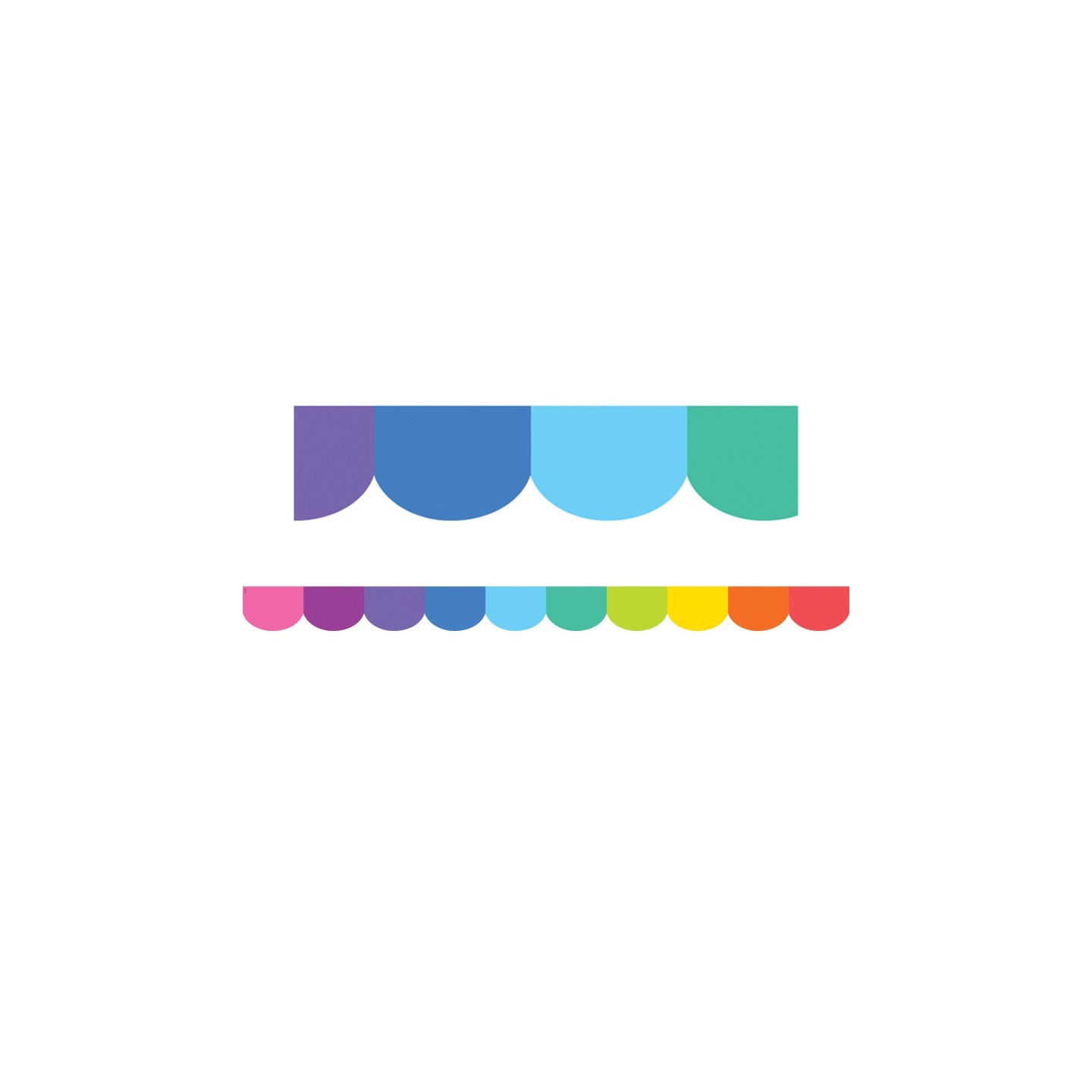 Teacher Created Resources® Colorful Scalloped Die-Cut Border Trim