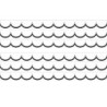 Teacher Created Resources® White with Black Scalloped Die-Cut Border Trim, 35 Feet Per Pack, 6 Packs