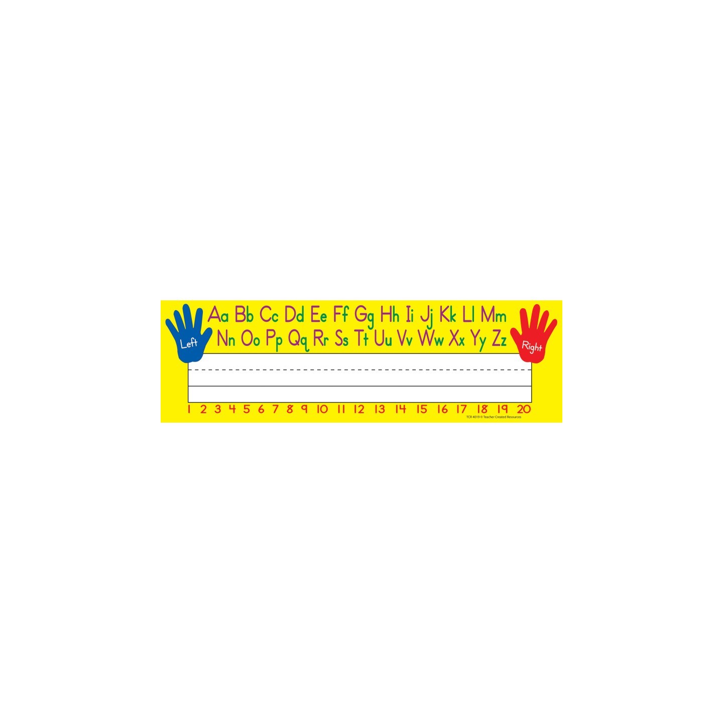 Teacher Created Resources® Left/Right Alphabet Name Plates, Pack of 36