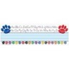 Teacher Created Resources® Colorful Paw Prints Left/Right Alphabet Name Plates, Pack of 36