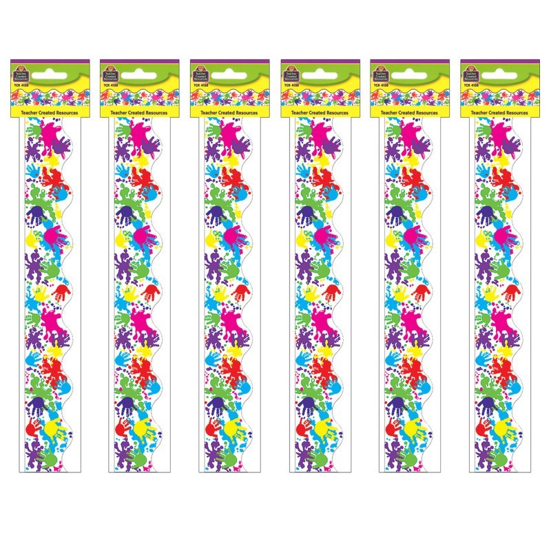 Teacher Created Resources® Helping Hands Border Trim, 35 Feet Per Pack, 6 Packs