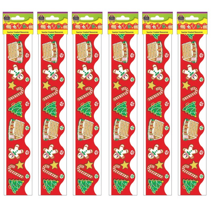 Teacher Created Resources® Christmas Border Trim, 35 Feet Per Pack, 6 Packs