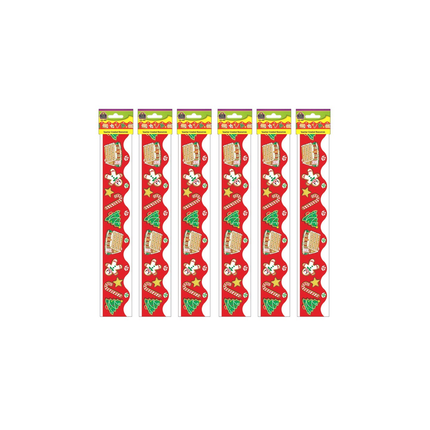 Teacher Created Resources® Christmas Border Trim, 35 Feet Per Pack, 6 Packs