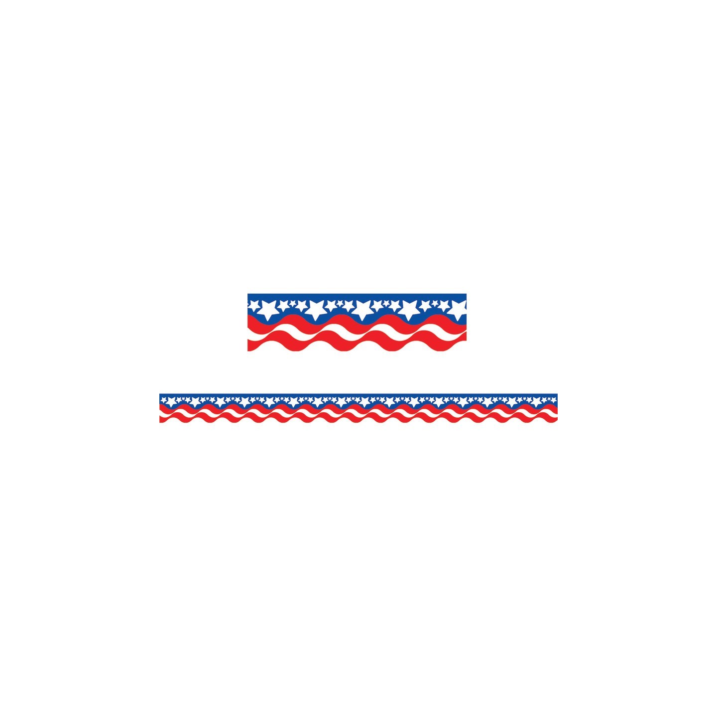Teacher Created Resources® Patriotic Scalloped Border Trim, 35 Feet