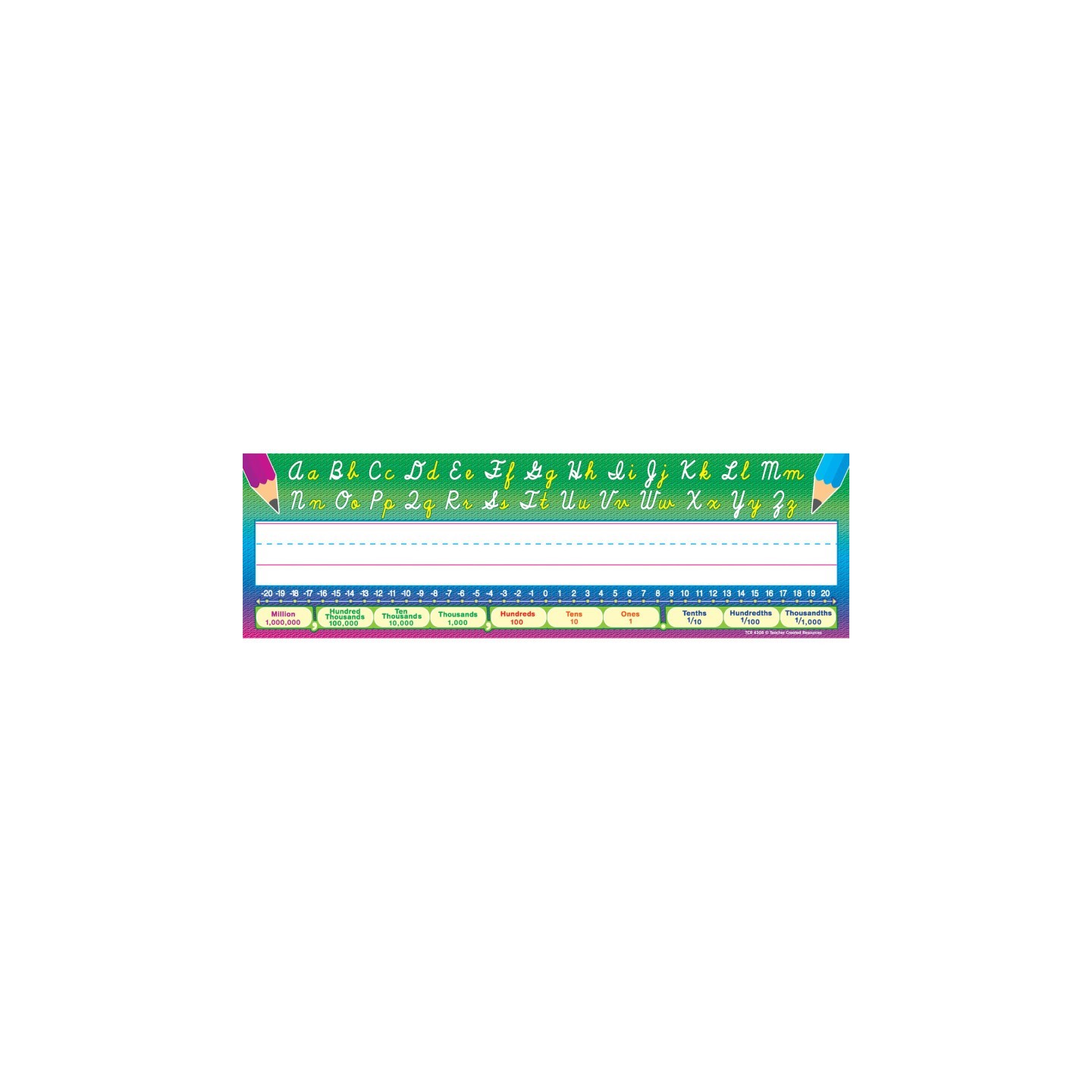 Teacher Created Resources® Cursive Writing Name Plates, Pack of 36