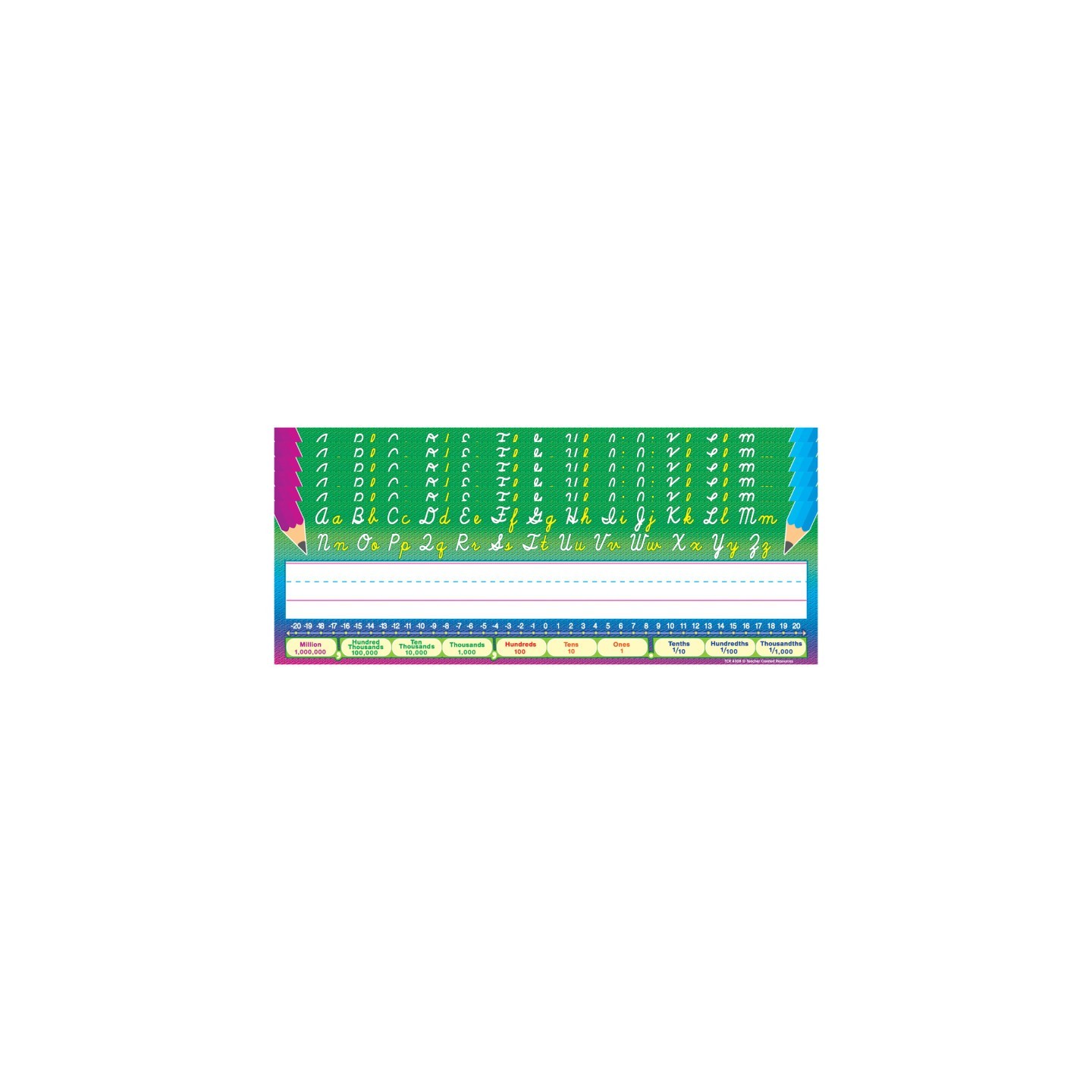 Teacher Created Resources® Cursive Writing Name Plates, 36 Per Pack, 6 Packs