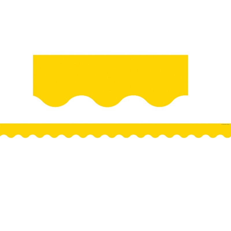 Teacher Created Resources® Yellow Gold Scalloped Border Trim, 35 Feet