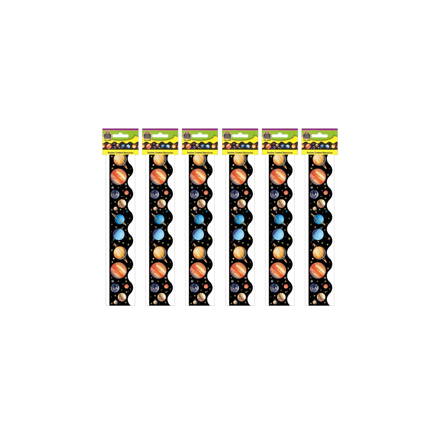 Teacher Created Resources® Scalloped Solar System Border Trim, 35 Feet Per Pack, 6 Packs