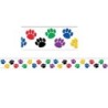 Teacher Created Resources® Colorful Paw Prints Straight Border Trim, 35 Feet
