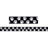 Teacher Created Resources® Black with White Paw Prints Straight Border Trim, 35 Feet