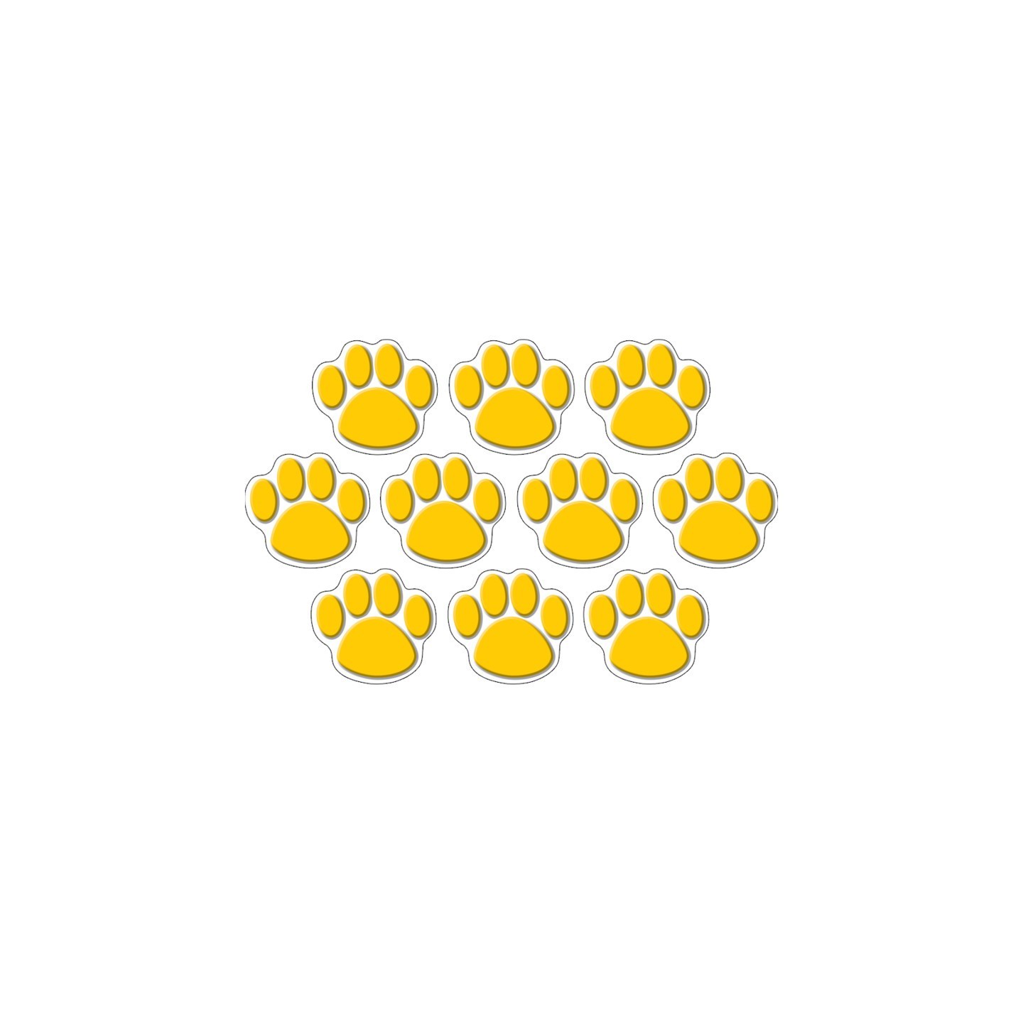 Teacher Created Resources® Gold Paw Prints Accents, Pack of 30