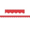 Teacher Created Resources® Red Polka Dots Scalloped Border Trim, 35 Feet