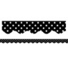 Teacher Created Resources® Black Polka Dots Scalloped Border Trim, 35 Feet