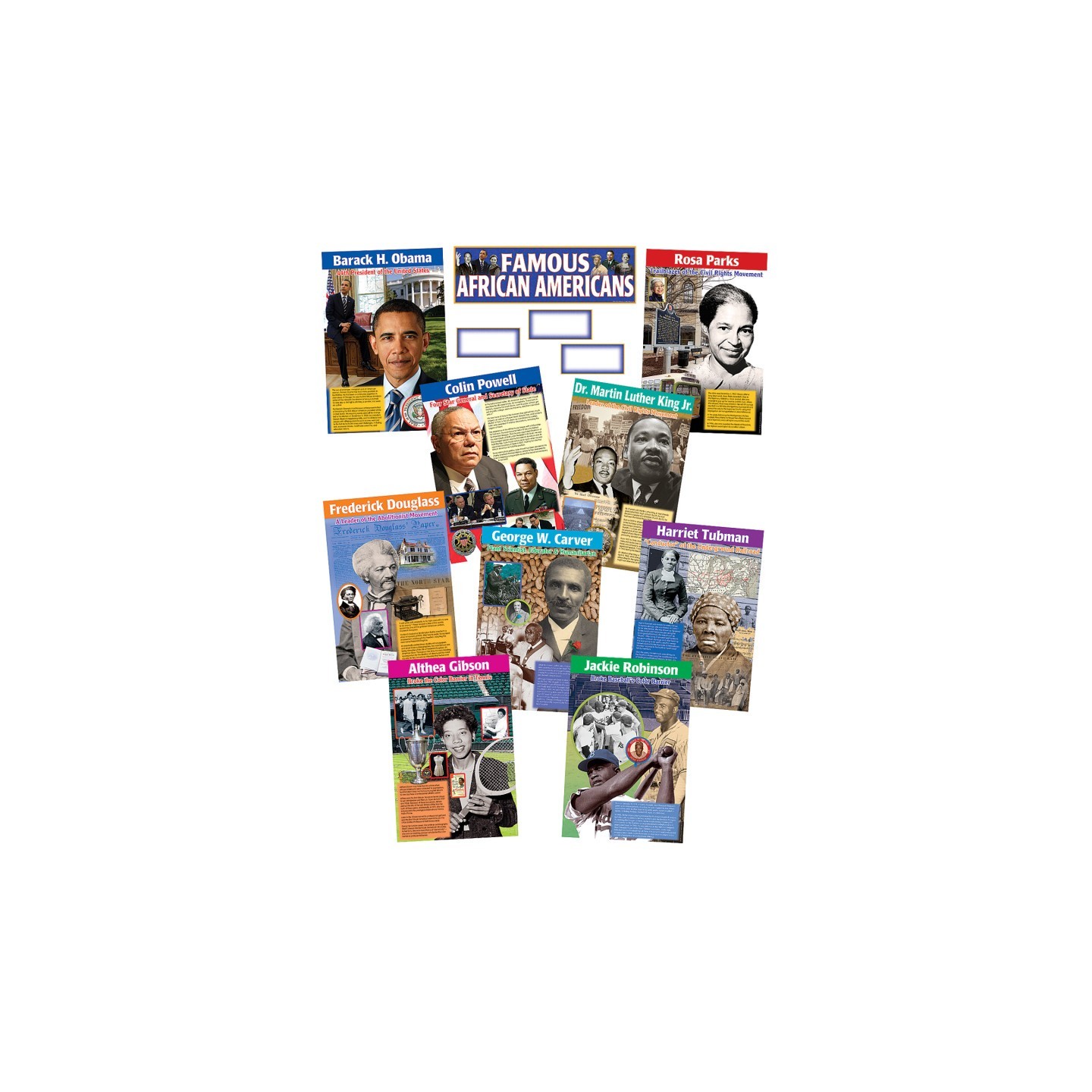 Teacher Created Resources® Famous African Americans Bulletin Board Display Set