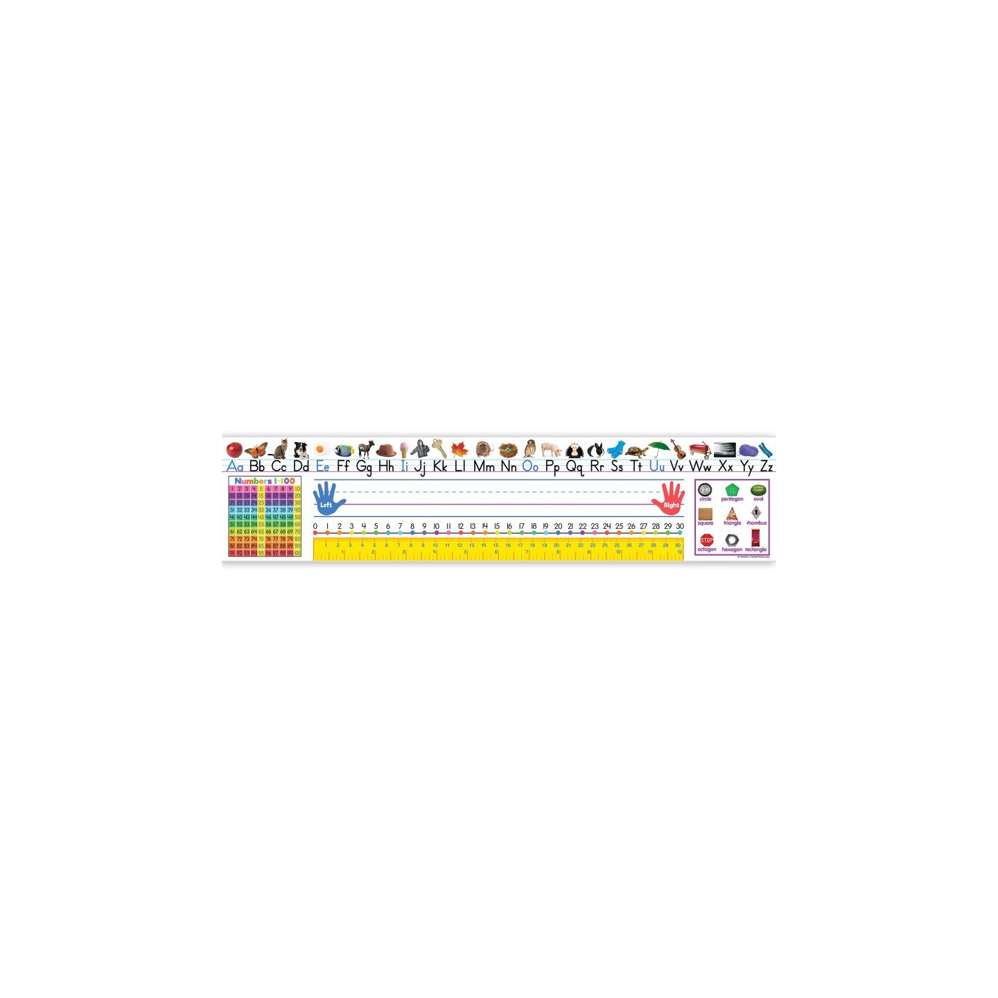 Teacher Created Resources® Colorful Traditional Printing Jumbo Name Plates, 18" x 24", Pack of 36