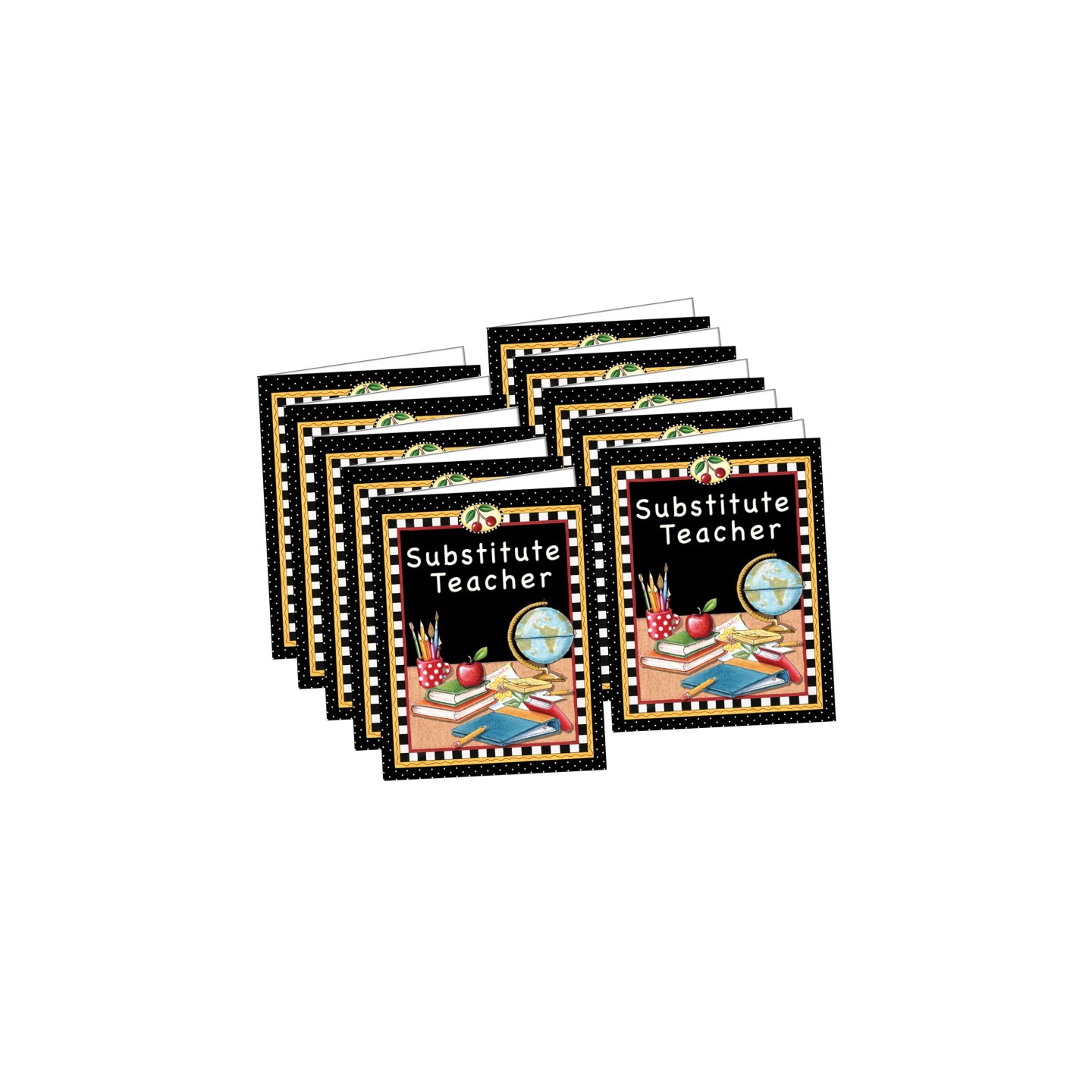 Teacher Created Resources® Mary Engelbreit Substitute Teacher Pocket Folder, Pack of 10