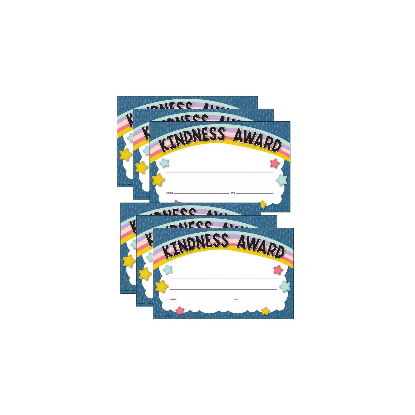 Teacher Created Resources® Oh Happy Day Kindness Awards, 30 Per Pack, 6 Packs