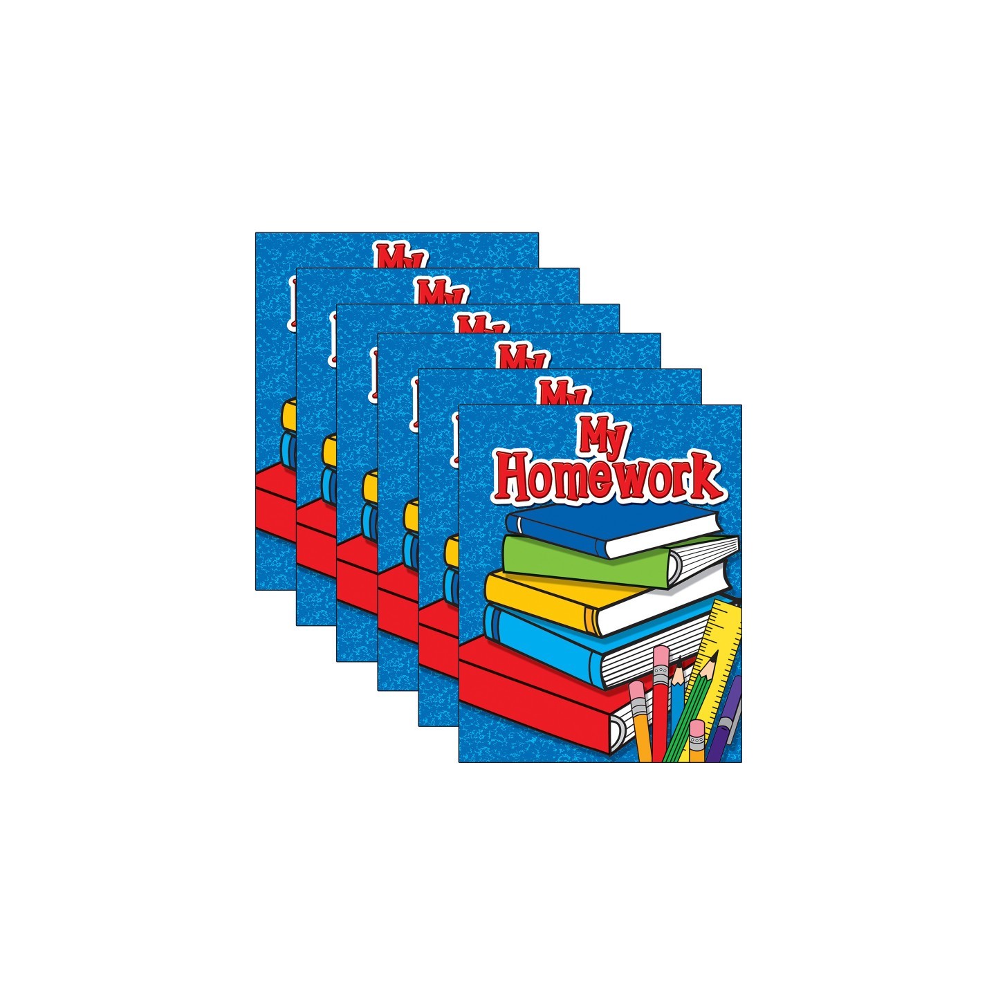 Teacher Created Resources® My Homework Pocket Folder, Pack of 6