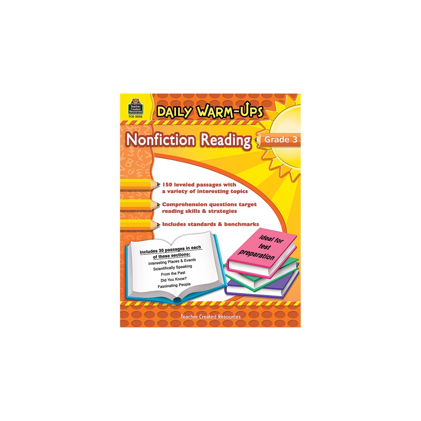 Teacher Created Resources® Daily Warm-Ups: Nonfiction Reading Book, Grade 3