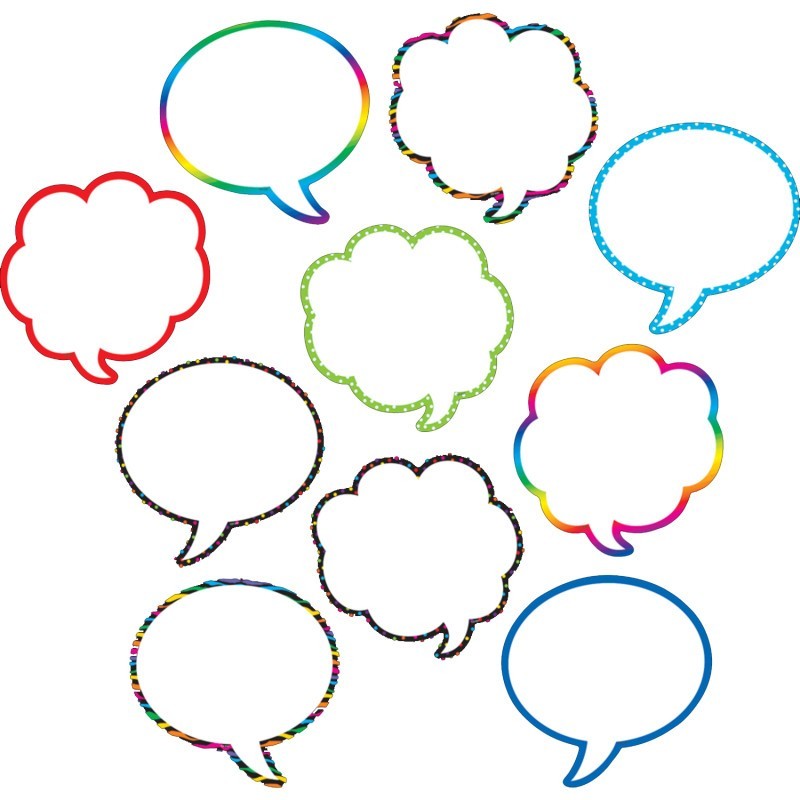 Teacher Created Resources® Speech/Thought Bubbles Accents, Pack of 30