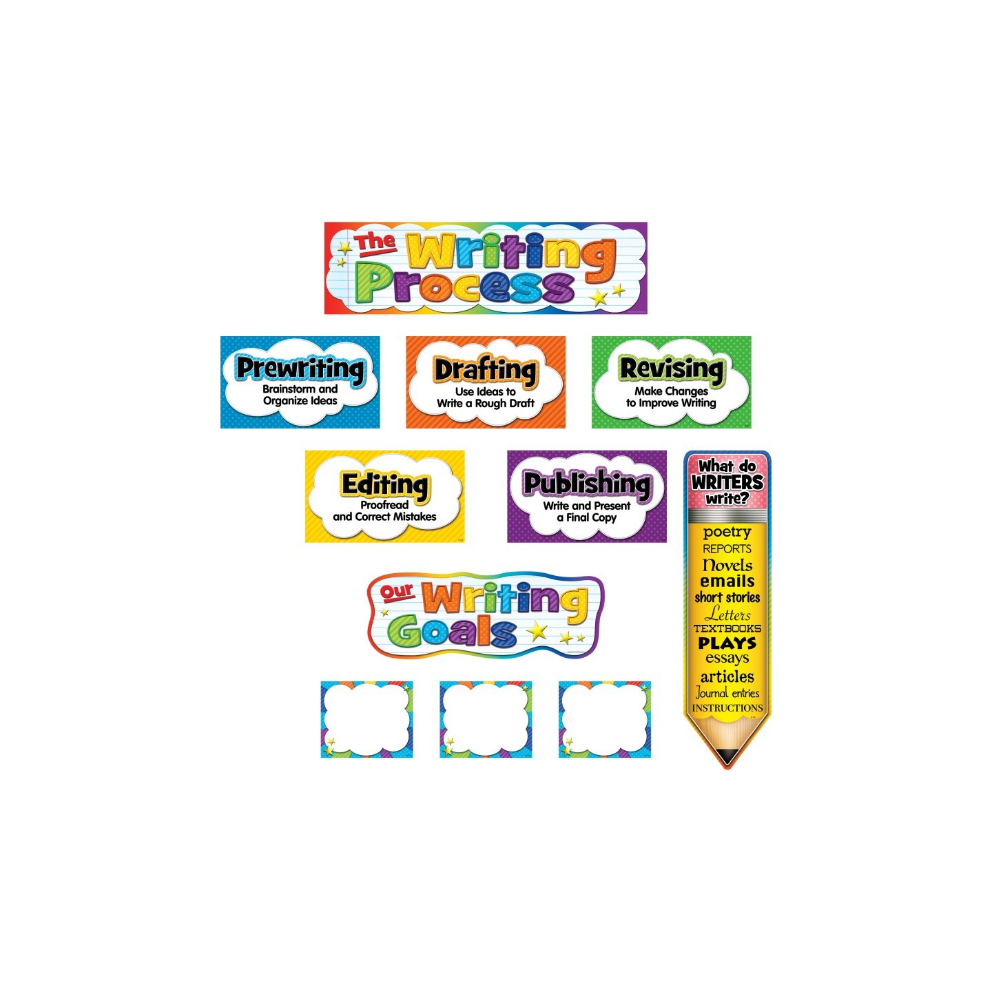 Teacher Created Resources® The Writing Process Mini Bulletin Board Set