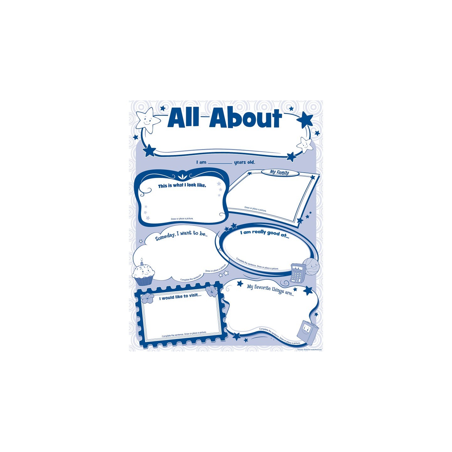 Teacher Created Resources® All About Me Poster Pack, Pack of 32