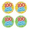 Teacher Created Resources® 100 Days Smarter Wear 'Em Badges, Self-Adhesive, Pack of 32